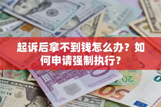 北京起诉后拿不到钱怎么办？如何申请强制执行？