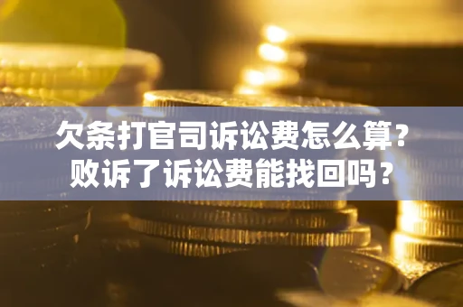 北京欠条打官司诉讼费怎么算？败诉了诉讼费能找回吗？