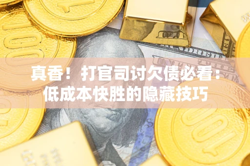 北京真香！打官司讨欠债必看：低成本快胜的隐藏技巧