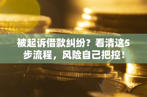北京被起诉借款纠纷？看清这5步流程，风险自己把控！