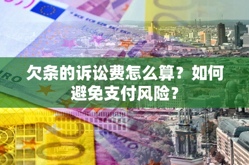 北京欠条的诉讼费怎么算？如何避免支付风险？